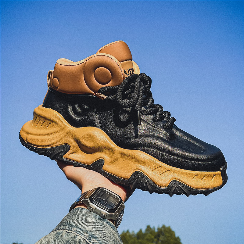 2025 new mid-top men's shoes trendy all-match fashionable platform shoes non-slip breathable and wearable shock-absorbing casual sneakers Application Scenario