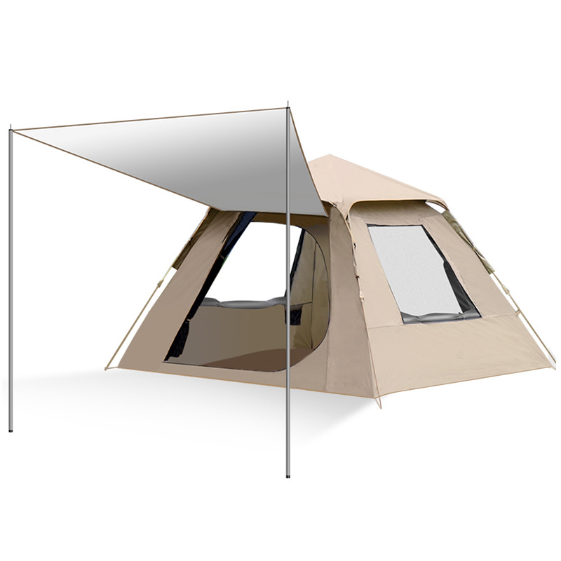factory tent outdoor camping overnight folding portable canopy 2-in-1 automatic camping full set instrument Item Picture