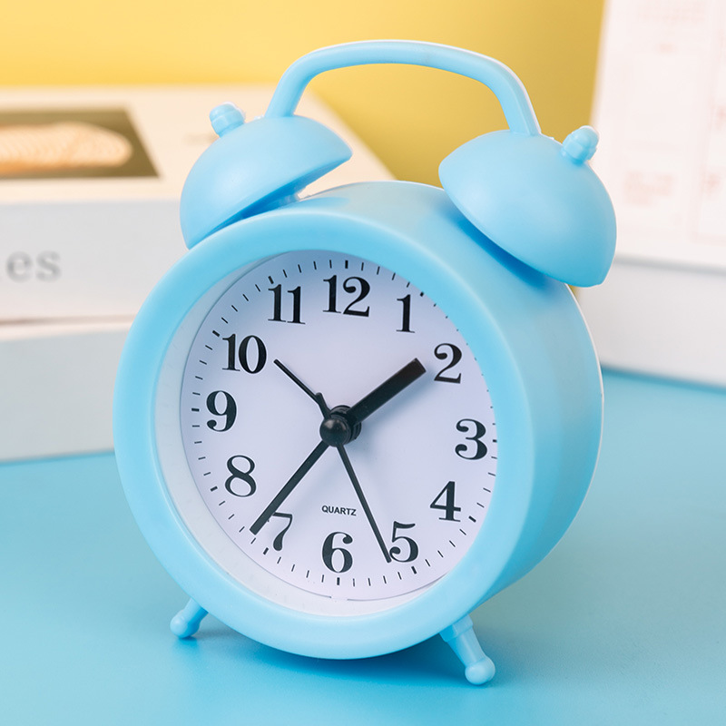 bedroom creative cartoon alarm clock living room plastic digital clock student decoration cute desk clock little alarm clock details Picture