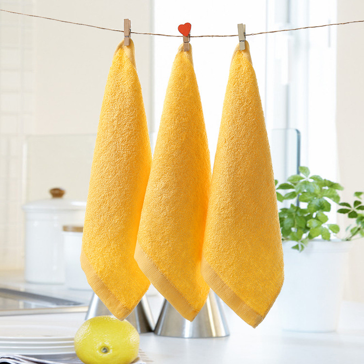 bamboo fiber face towel kindergarten small towels absorbent children handkerchief baby face towel saliva towel wholesale factory Item Picture