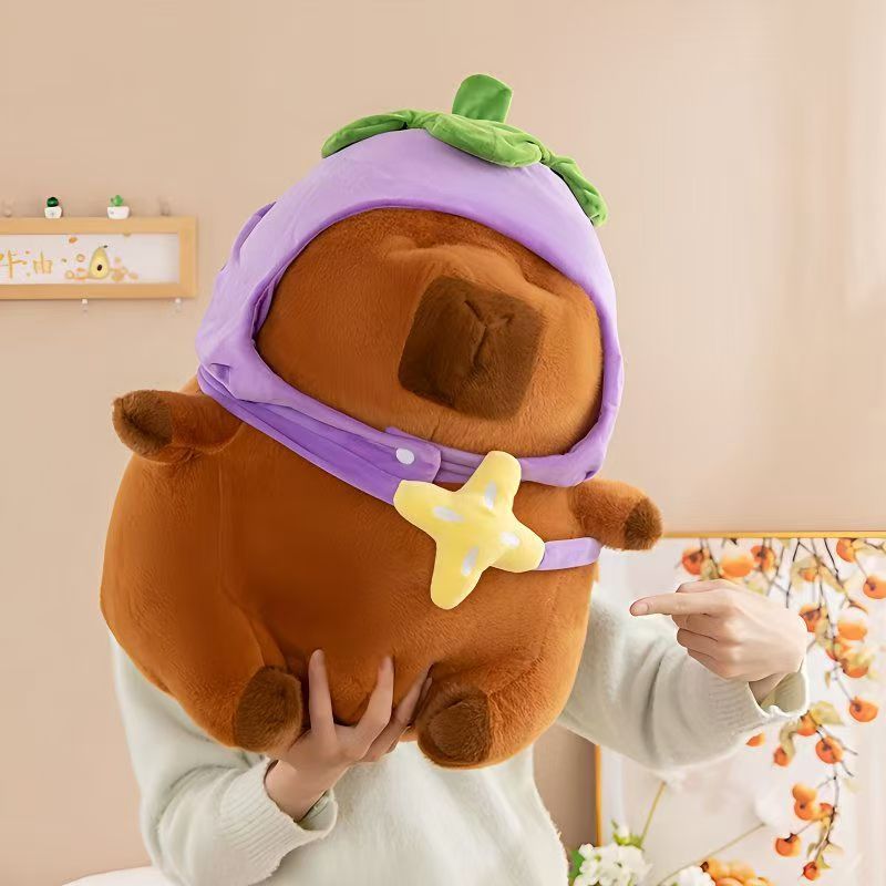 capabala capybara doll avocado doll children's plush toys capybara cute creative birthday gift full figure