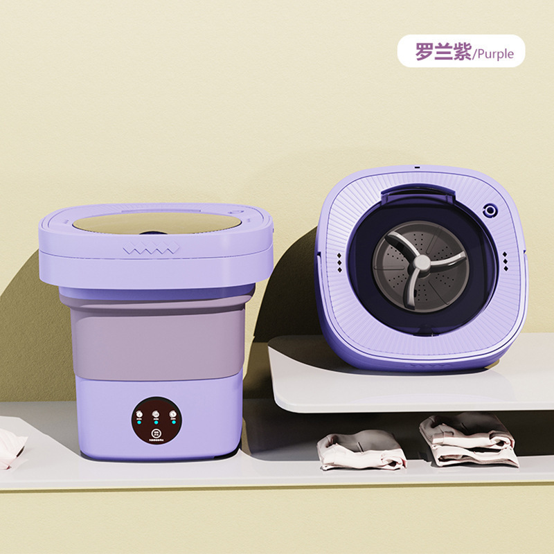 folding washing machine fully automatic washing & dehydrating all-in-one home dormitory baby underclothes panty socks mini washing machine Specification drawing