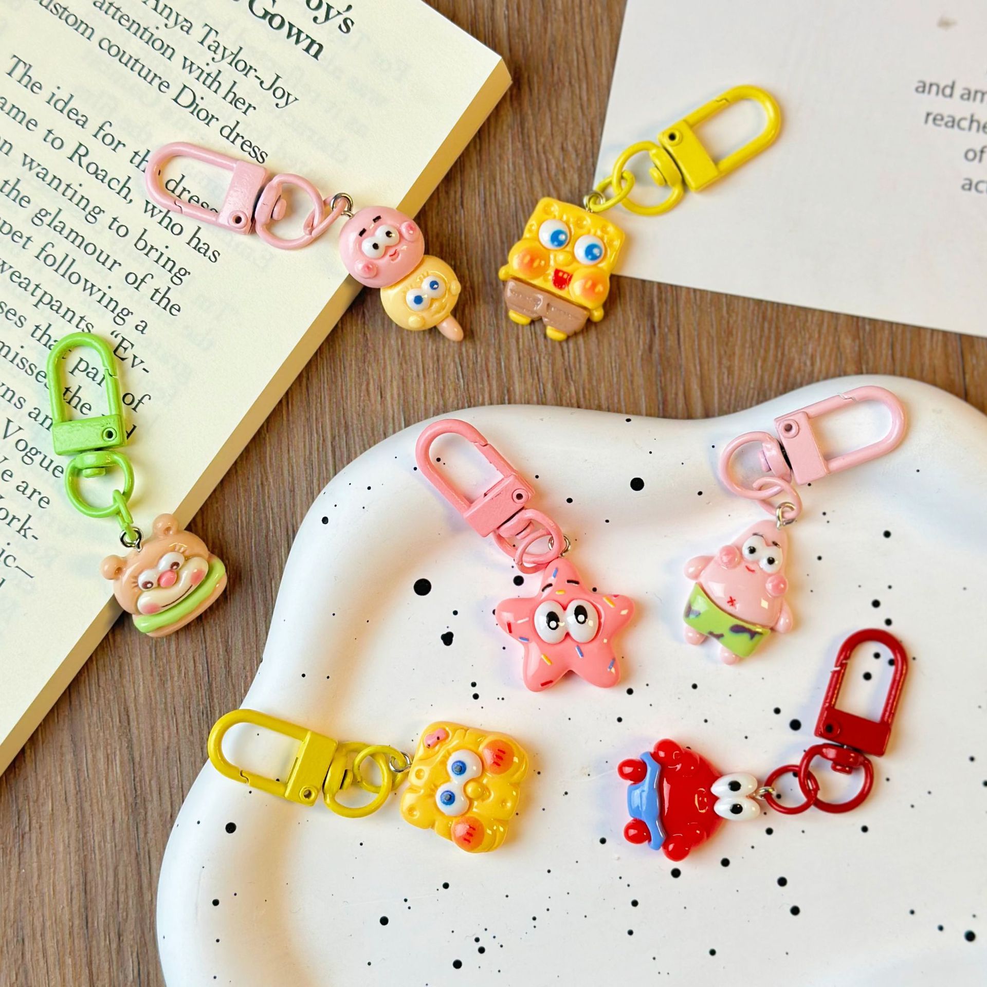 new creative student keychain cute cartoon pendant girl's schoolbag accessories gift girlfriends wholesale Application Scenario