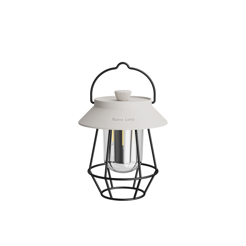 new folding outdoor camping lantern usb charging camping lamp tent hanging lighting ambience light portable storage full figure