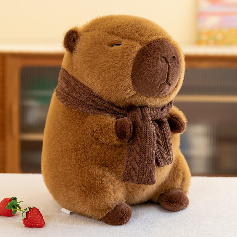 animal capabala doll capybara doll pillow plush toy birthday gift large capacity student backpack Specification drawing