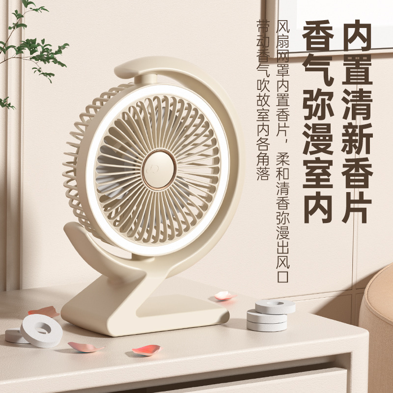 usb charging clip fan wall hanging ceiling fan light electronic fan desktop fan mini handheld fan cross-border Application Scenario