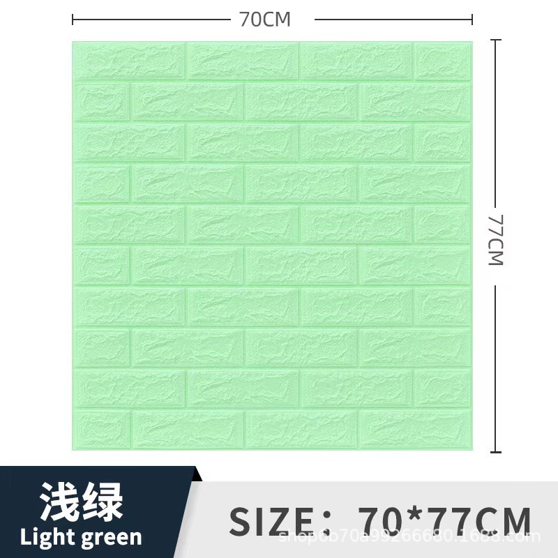 3d wall sticker foam brick pattern self-adhesive wallpaper bedroom decoration background wall wallpaper waterproof moisture-proof stickers Specification drawing