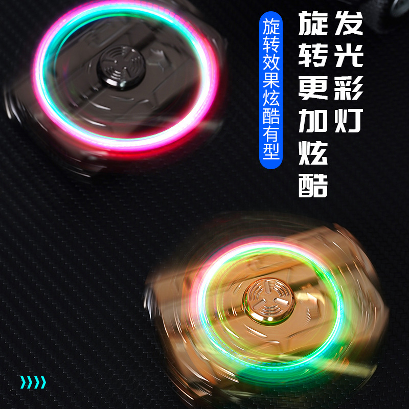 trending creative personalized decompression gyro folding pistol lighter fingertip windproof for boyfriend creative cross-border hot full figure