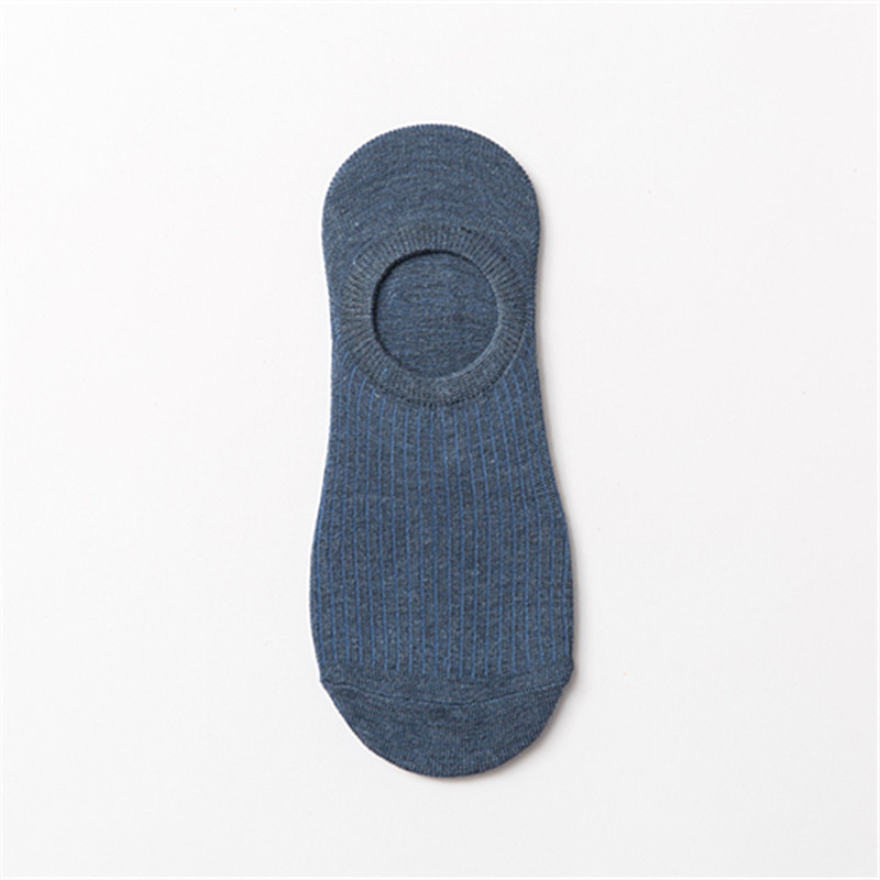 qianyuan season 7a antibacterial deodorant short socks pure cotton socks men's and women's spring and summer striped silicone non-slip invisible boat socks women full figure