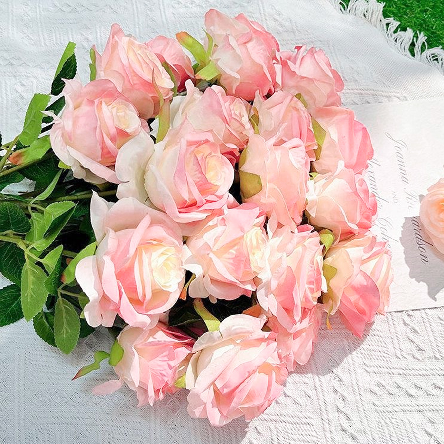 ins ice crushing rose wholesale artificial flower blue rose living room decoration valentine's day fake flower wedding hall scene layout Specification drawing
