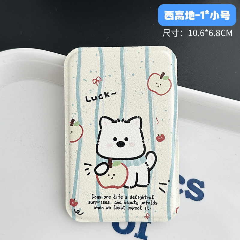 new cute cartoon folding mirror women's desktop stand makeup mirror girl's heart portable small folding mirror wholesale details Picture