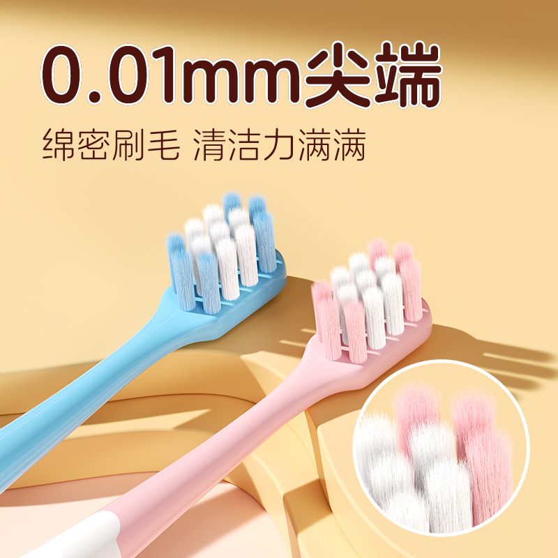 senior children soft-bristle toothbrush 2-12 years old cute cartoon shape non-slip handle toothbrush factory wholesale spot Specification drawing