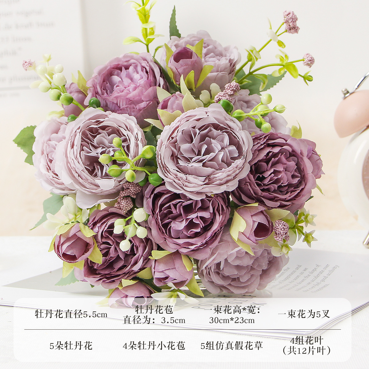 artificial green plant shugar ranunculus asiaticus fake flower wedding room decoration home living room dress up artificial bouquet flower material Application Scenario