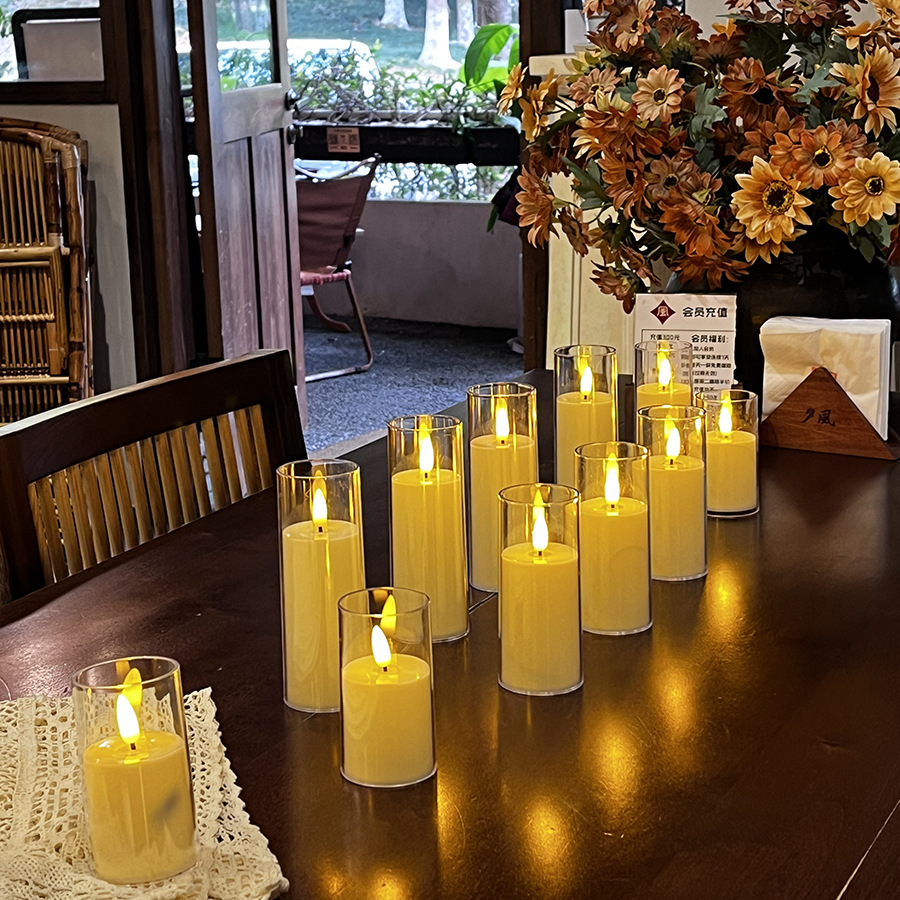 electronic candle led electronic candle light remote control simulation candle cup birthday ideas wedding swing candle props Specification drawing