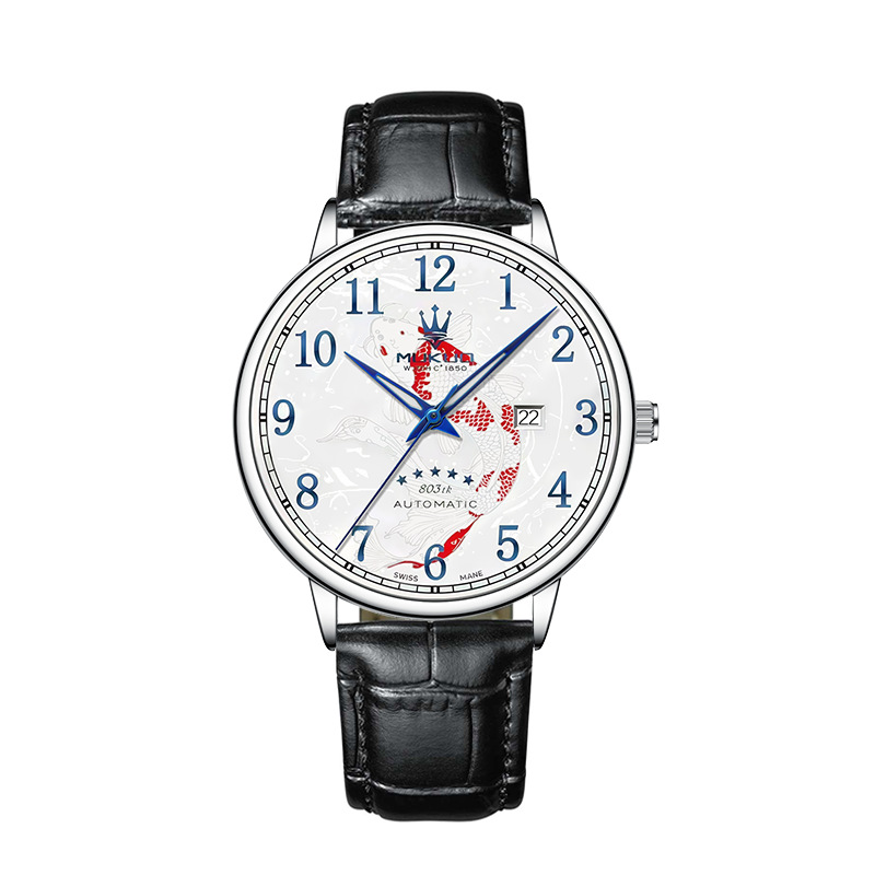 mukuo great wall wanli js steel watch tik tok live stream cloud warehouse popular foreign trade fake mechanical men's watch Item Picture