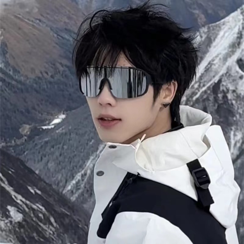 biking mountain climbing sunglasses women's high sense internet celebrity outdoor skiing goggles against wind and sand sun-resistant sunglasses men full figure