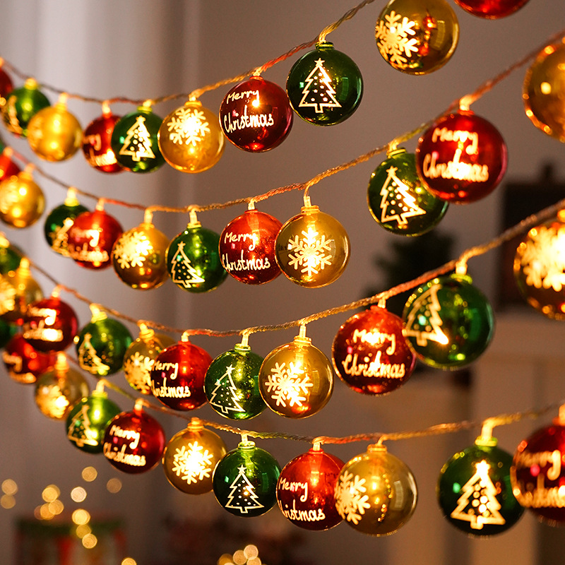 christmas decorative lights ambience light scene layout led lighting chain christmas tree gift bag small pendant colored lights star lights Item Picture