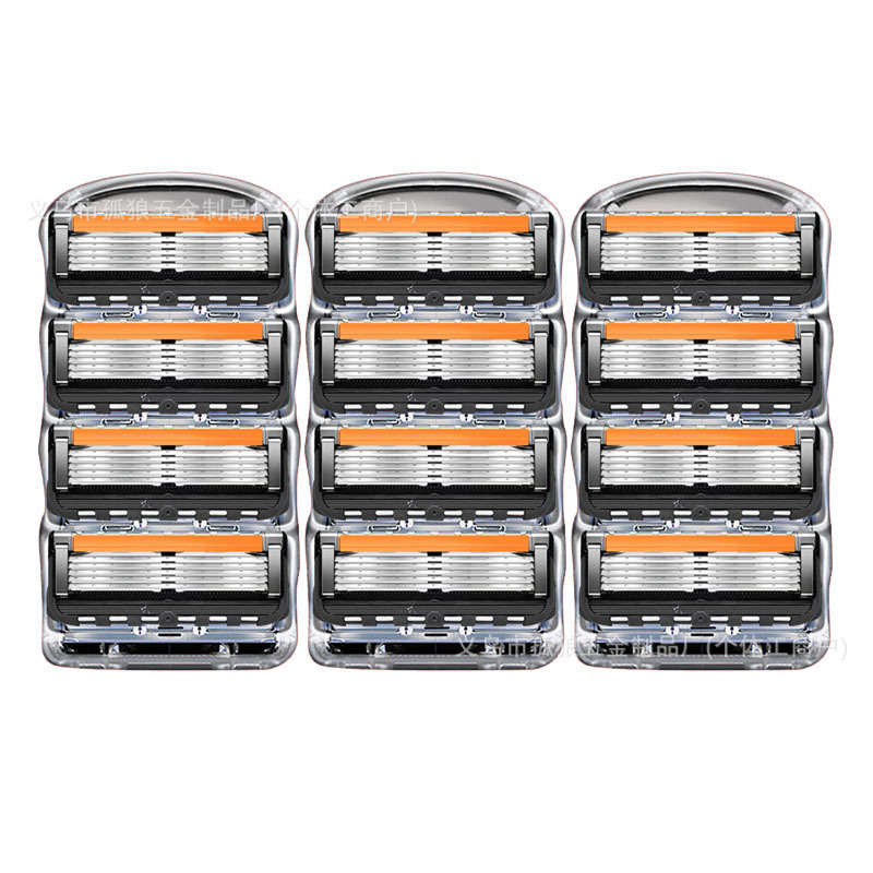 geely fengyin 5 zhishun german fine steel men's shaver manual shaver 5-blade razor replacement 5-layer cutter head details Picture