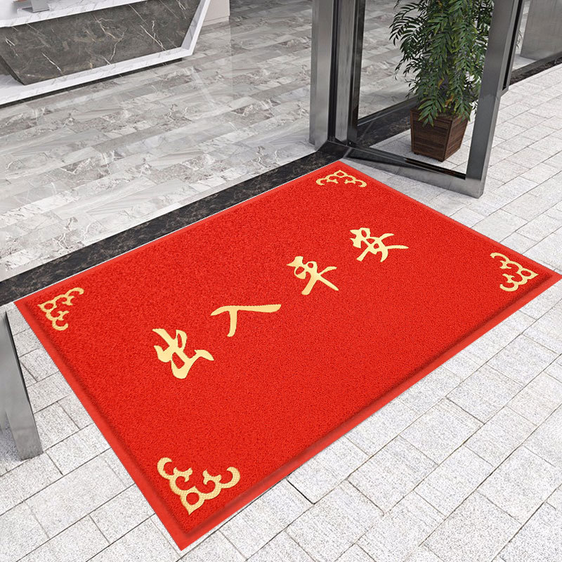 pvc carpet door wire ring foot mat entrance safe trip door mat welcome to non-slip mat floor mat Application Scenario