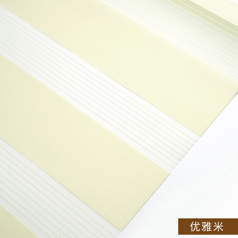 punch-free soft gauze curtain double roller blind louver curtain roller shutter roll-up toilet curtain office window shading full figure