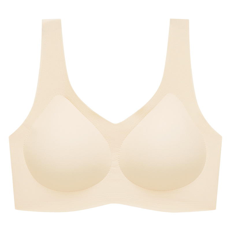 bra seamless underwear women's full fixed bra small chest push up without steel ring sports back shaping big chest small Specification drawing