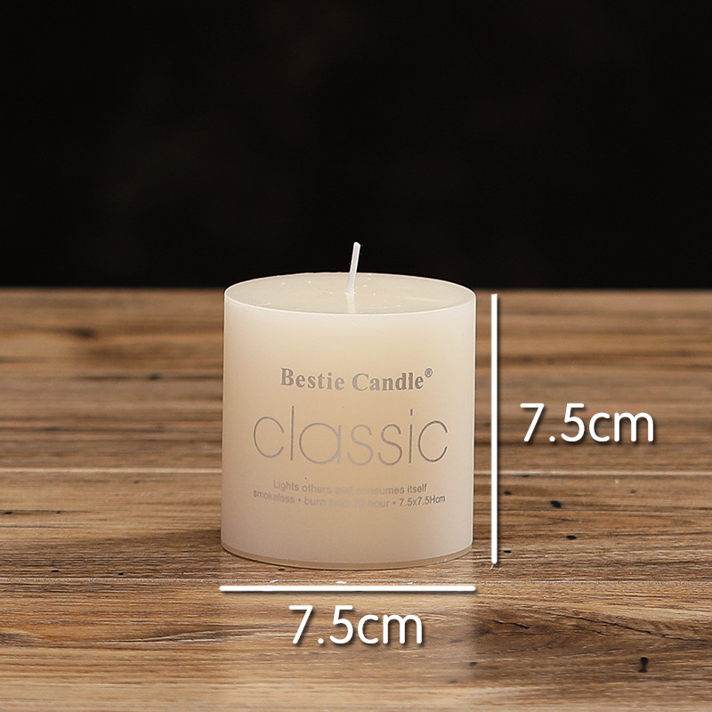 factory direct supply european ivory white large candle cylindrical candle birthday wedding hotel wedding birthday party gathering Application Scenario