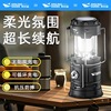 camping lantern solar strong light lighting super bright hanging barn lantern tent portable charging household outdoor multifunctional camping Specification drawing