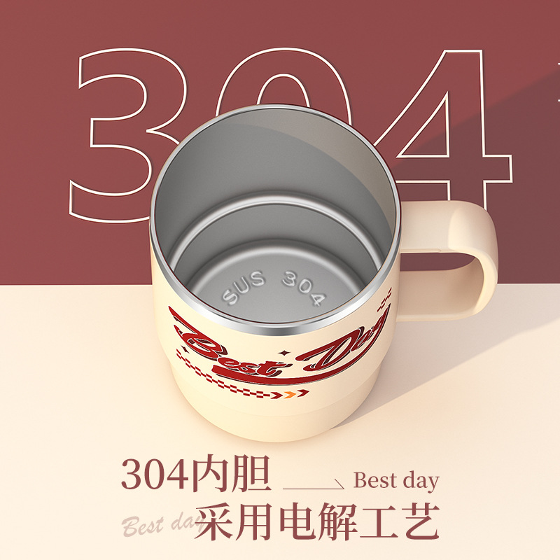 factory direct supply creative office drinking cup net red high color value with tea strainer mug with spoon coffee cup delivery Application Scenario