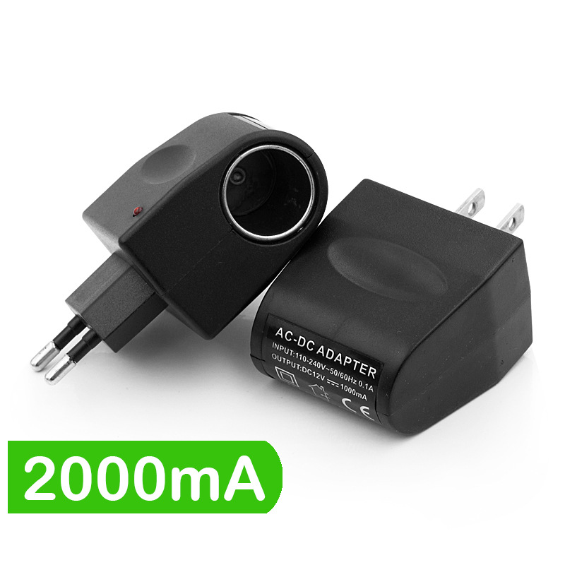 american household car cigarette lighter 220v to 12v power adapter car charger plug european ac/dc full figure