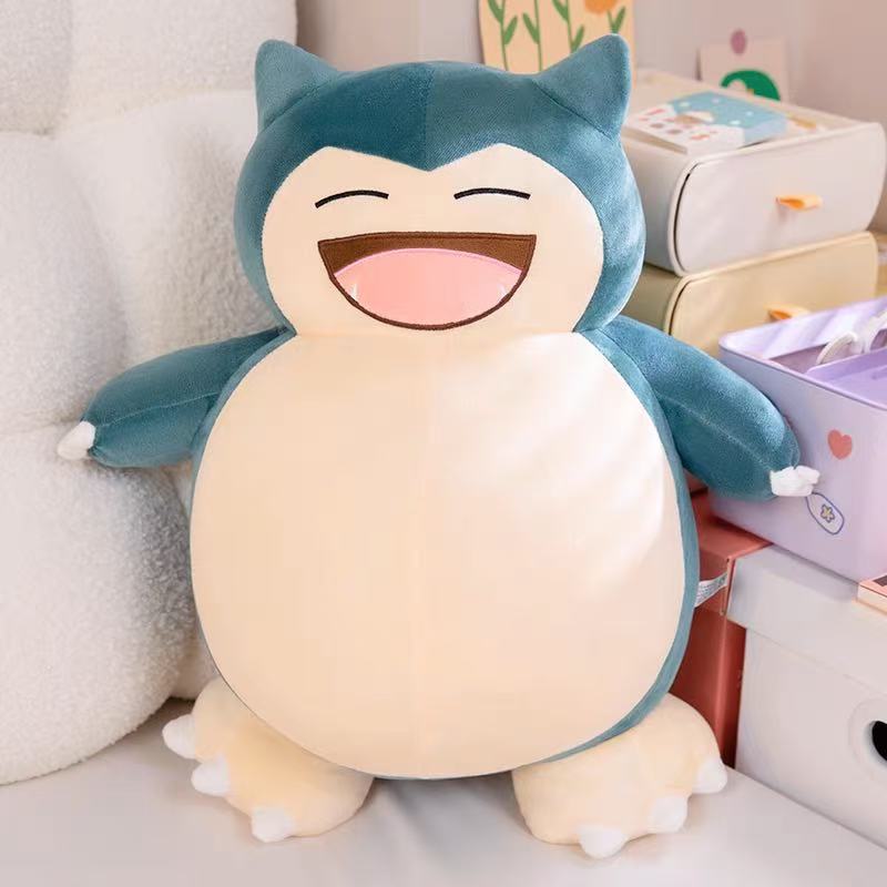 snorlax doll pokemon pokémon snorlax pillow cushion sleeping pillow on bed oversized doll Item Picture