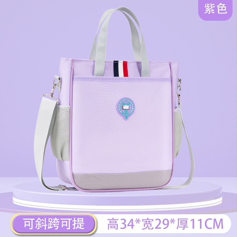 new british style large capacity student tote bag portable bag schoolbag tuition bag portable crossbody printing tuition bag full figure