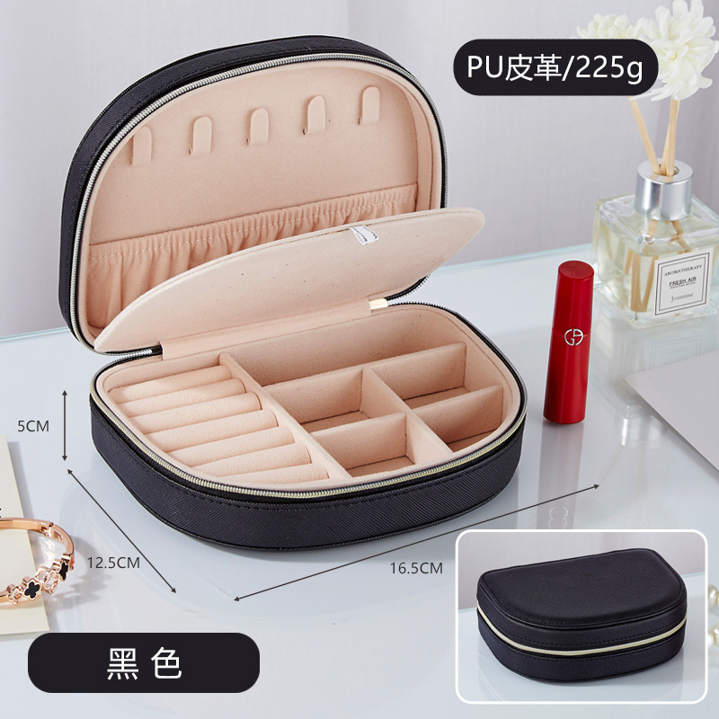 jewelry box multi-layer convenient travel large capacity earrings ear studs ring necklace anti-oxidation hand jewelry storage box Specification drawing