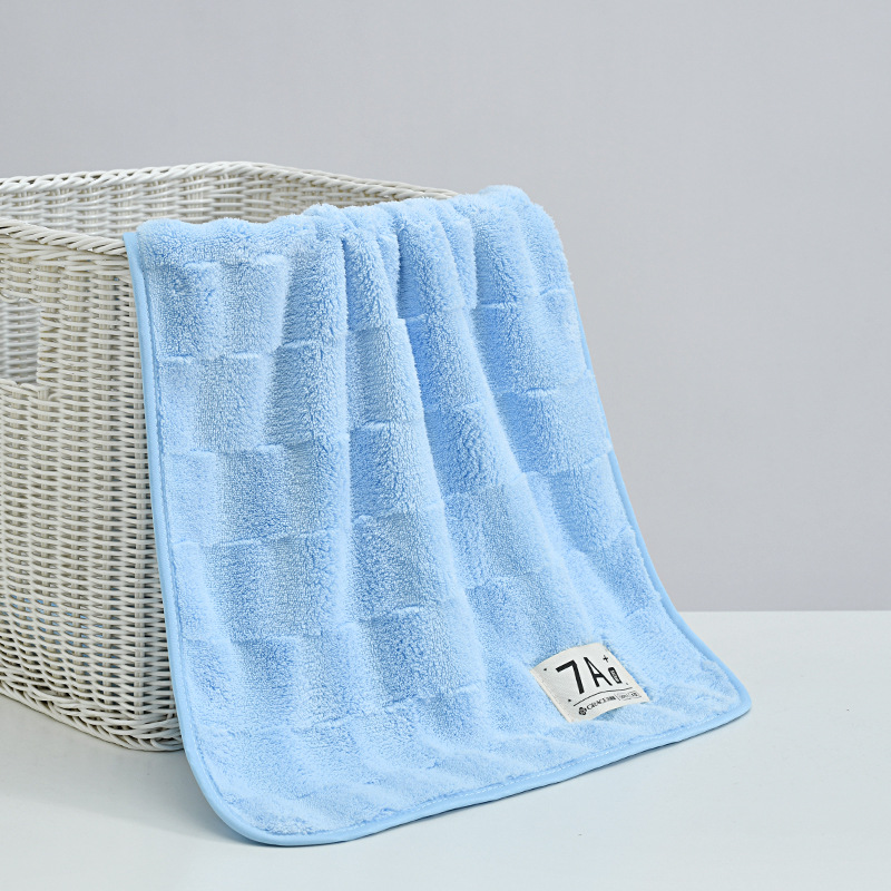 grace 7a antibacterial coral fleece towel soft absorbent household face towel face cloth grace 240356 details Picture