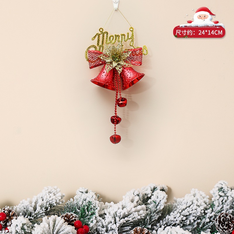 christmas bell christmas tree hanging piece pendant wall hanging decoration door hanging ceiling decoration dress up garland decoration supplies Specification drawing