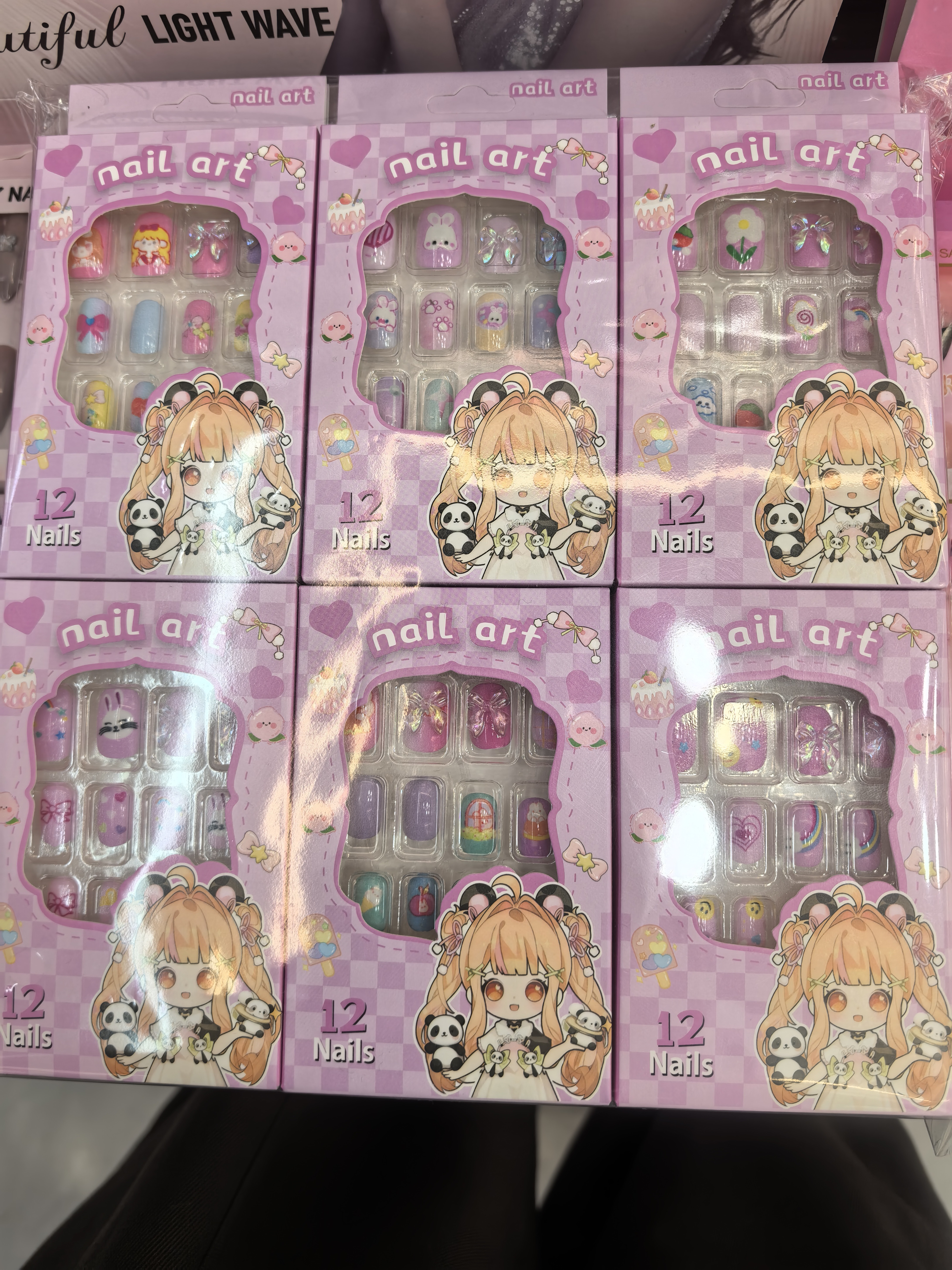 Nail art with nail stickers