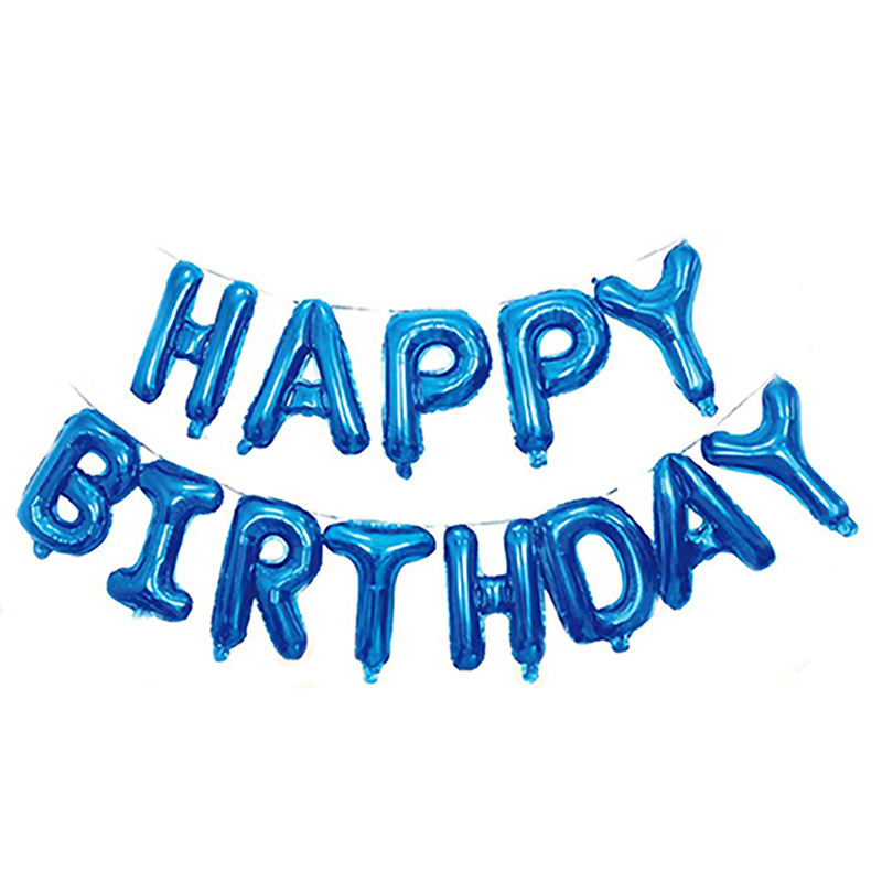 16-inch letter aluminum balloon happy birthday balloon set happy birthday aluminum foil balloon number Application Scenario