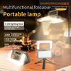 cross-border three-light source led light for camping usb rechargeable foldable multifunctional camping lighting lamp portable work light full figure