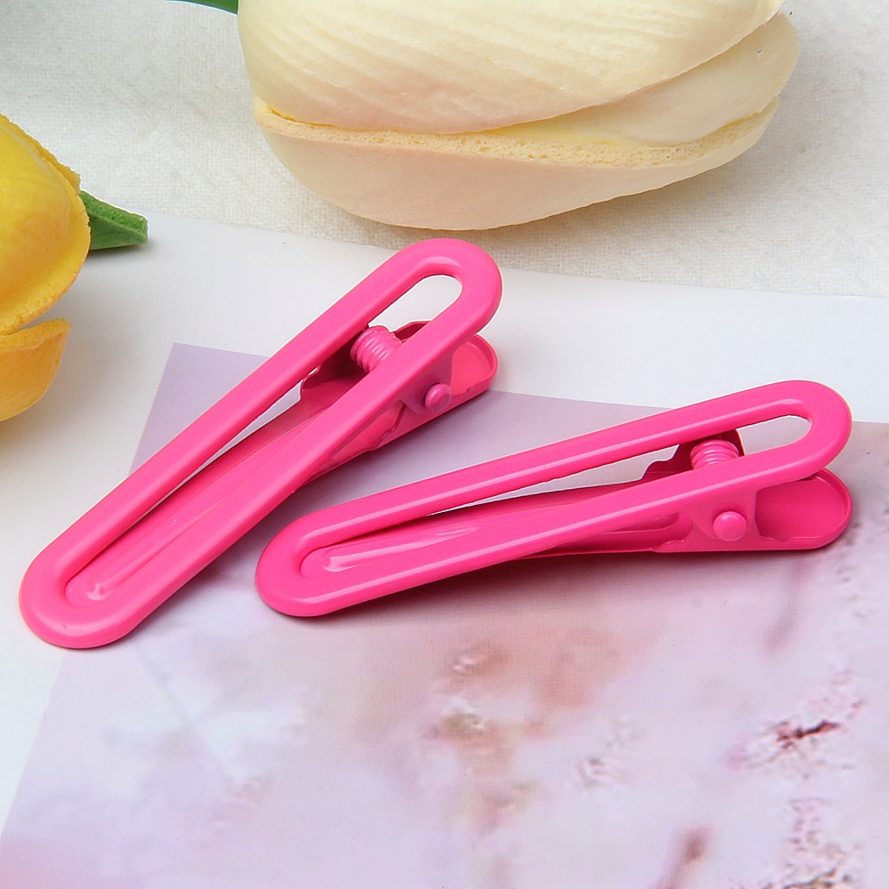 5cm small size u-clips bright surface electroplating candy color hairpin diy seamless barrettes bang clip hairpin for girls bb clip details Picture