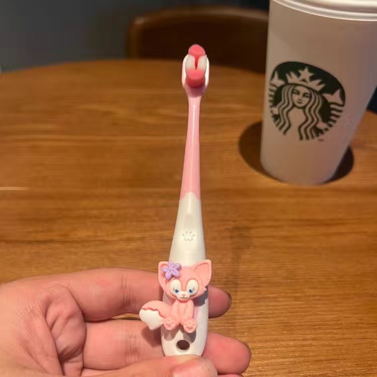 sanrio series 2-12 years old soft fur children's toothbrush 3 to 6 years old 0 to 3 years old baby girl soft fur comfortable full figure
