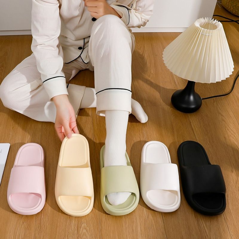 bath summer new 2025eva bathroom home slippers shit feeling couples sandals indoor men and women non-slip Specification drawing