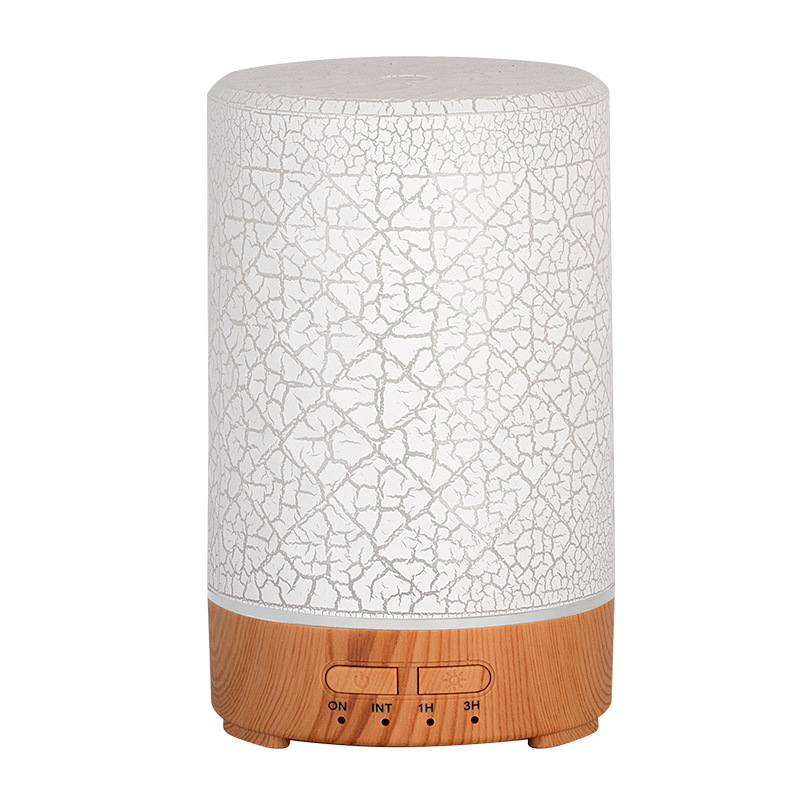 colorful wood grain crack ultrasonic humidifier desktop usb home large capacity bedroom small table lamp aroma diffuser Specification drawing