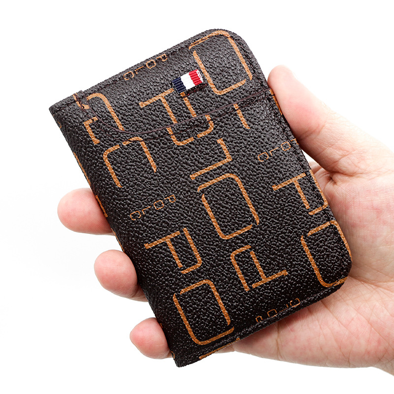 cross-border new arrival men's card holder multi-functional thin card holder card clamp wallet card cover fashion card holder spot factory full figure