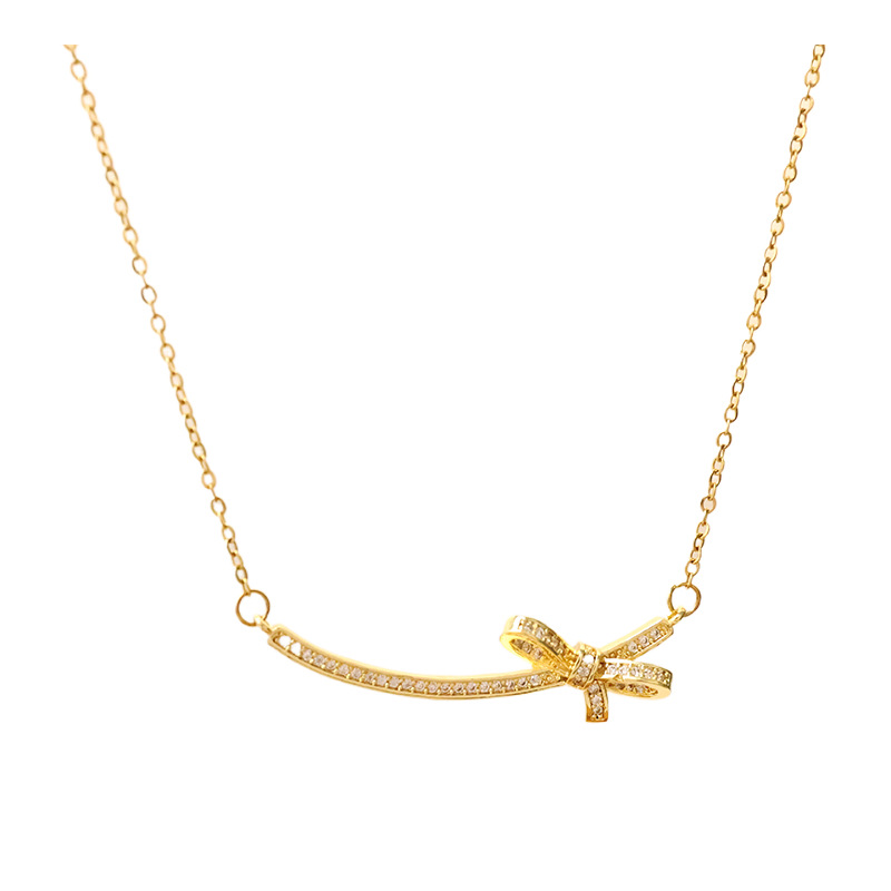 fashion and fully-jewelled zircon flower pendant titanium steel necklace for women summer hot selling all-match clavicle chain niche advanced ornament Item Picture
