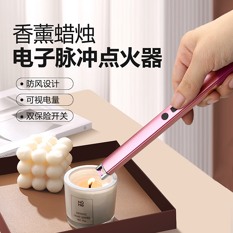 aromatherapy candle gas stove kitchen stove igniter creative kitchen stove charging usb lighter full figure