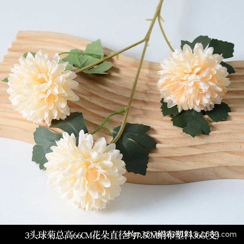 champagne series emulational flower decoration wedding ceremony tianjin factory direct sales fake flower floral soft decoration flower silk flower Specification drawing