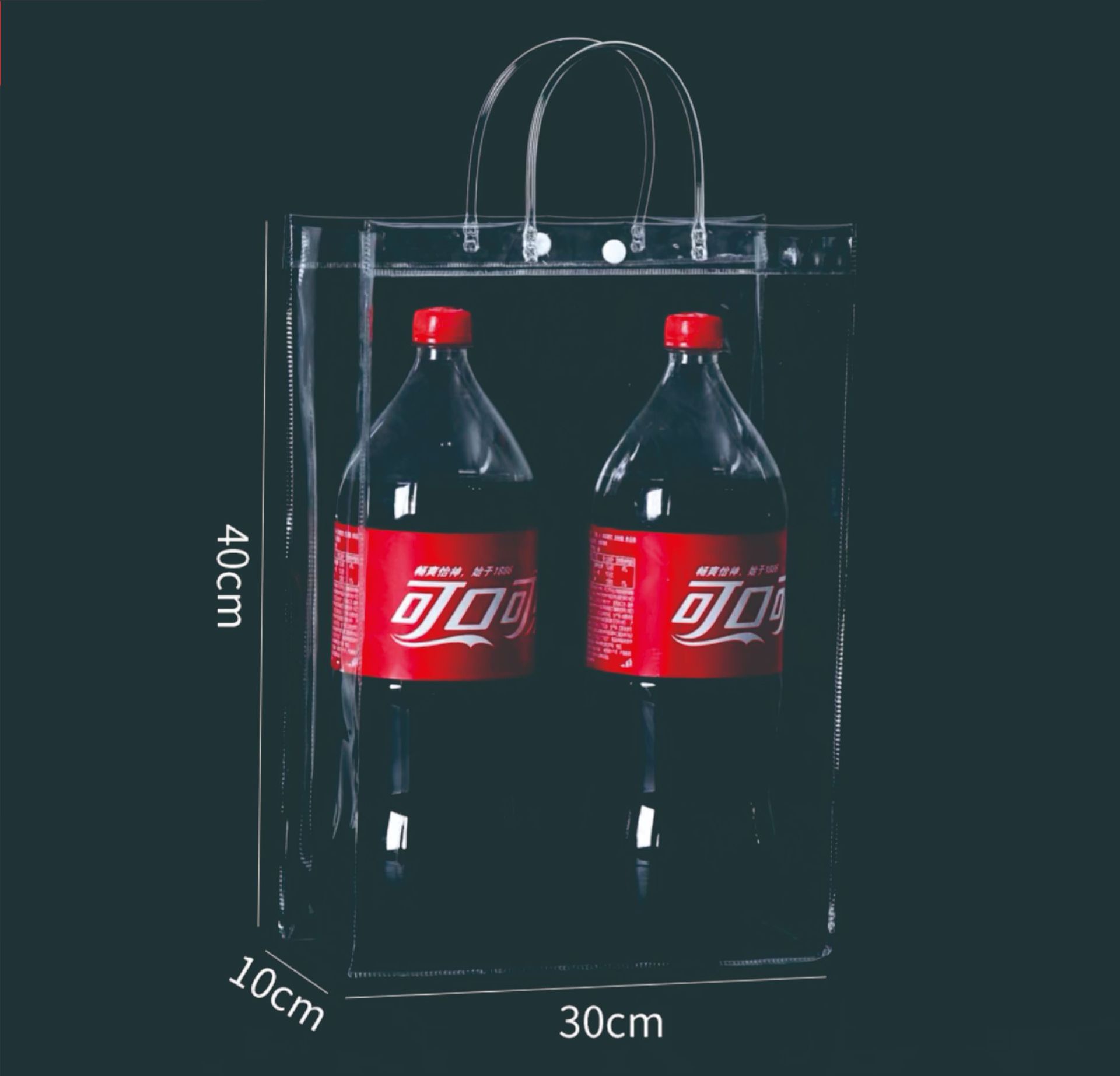 factory direct supply spot pvc handbag with hand gift bag portable three-piece transparent pvc bag printed logo Item Picture