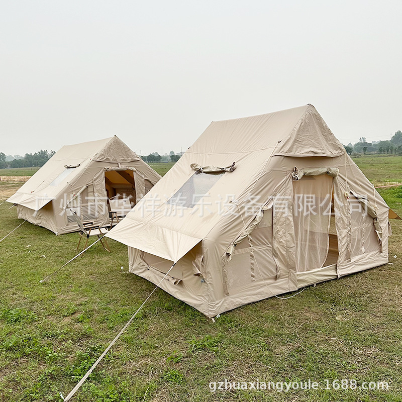wholesale portable inflatable tent outdoor camping equipment building-free camping cabin camp waterproof waterproof wind resistant details Picture