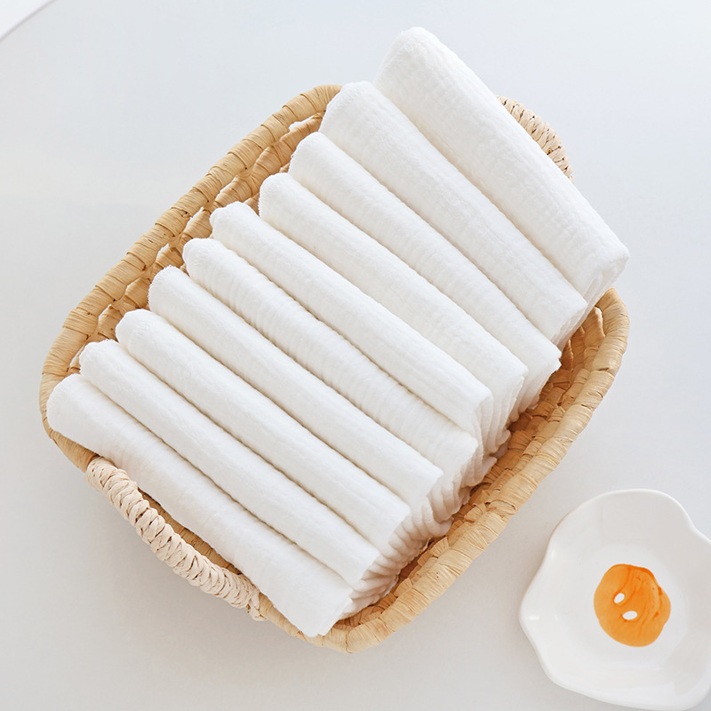 ten pieces baby's diaper class a cotton double-layer washable newborn absorbent gauze baby diapers urine mustard full figure