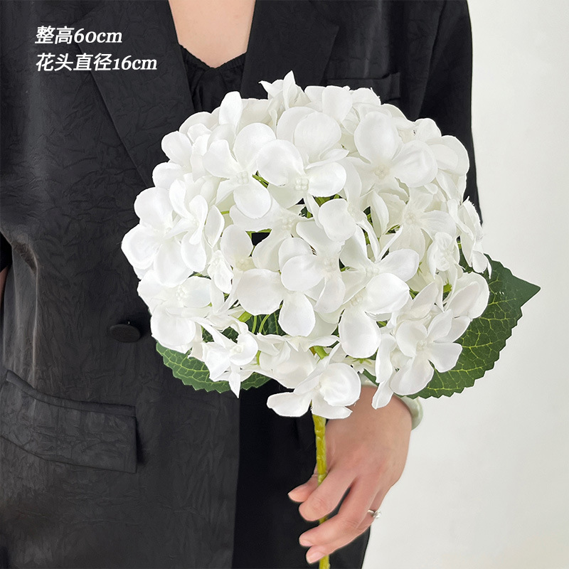 simulation 3d printing 72 pieces aisha hydrangea artificial/fake flower flower arrangement wedding flower arrangement factory wholesale details Picture