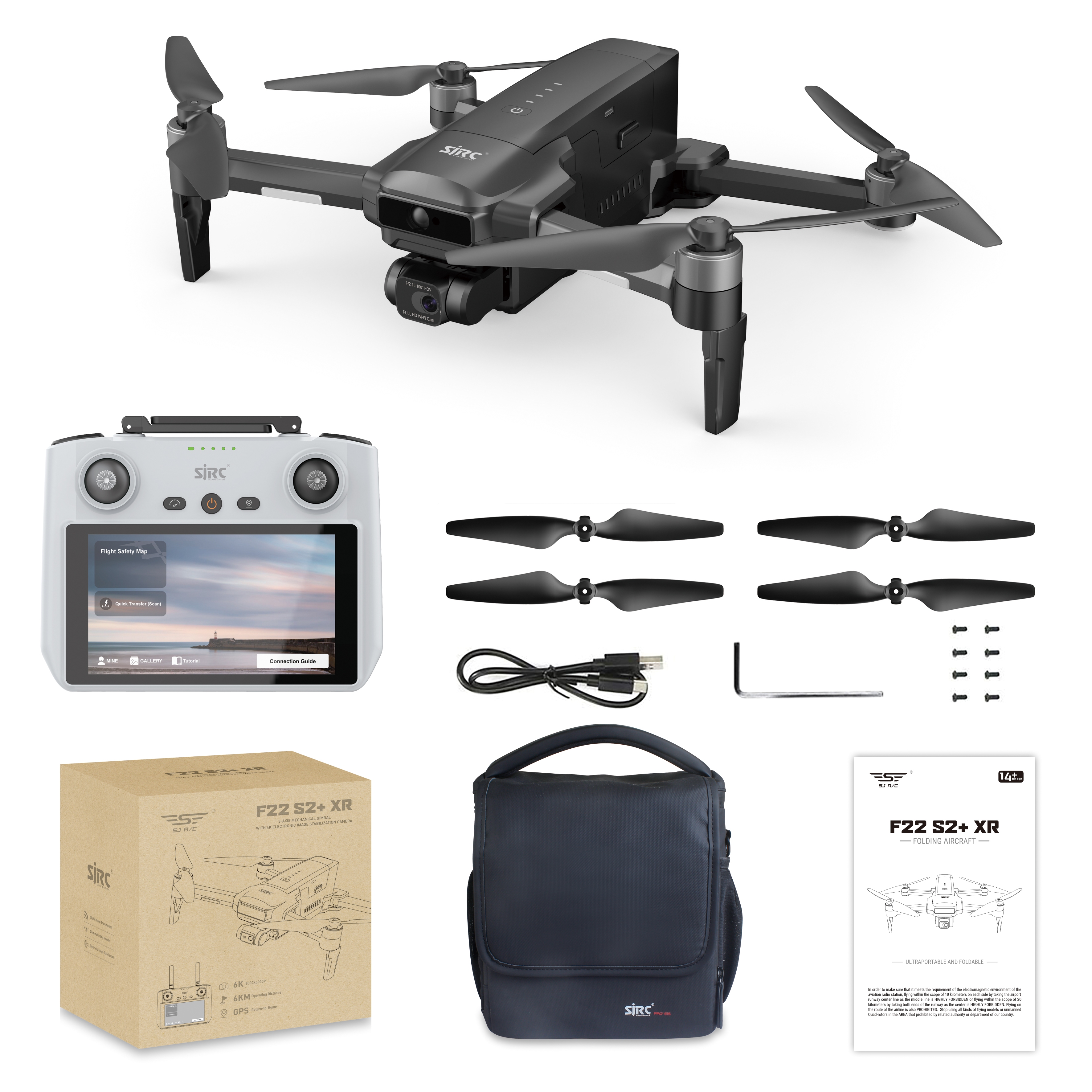 SJRC 世季科技/F22 S2+ XR/GPS无人机/GPS DRONE